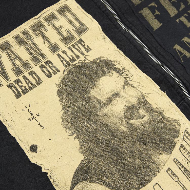 Cactus Jack by Travis Scott x WWE Double Cactus Jack Full Zip Hoodie Mick Foley Black