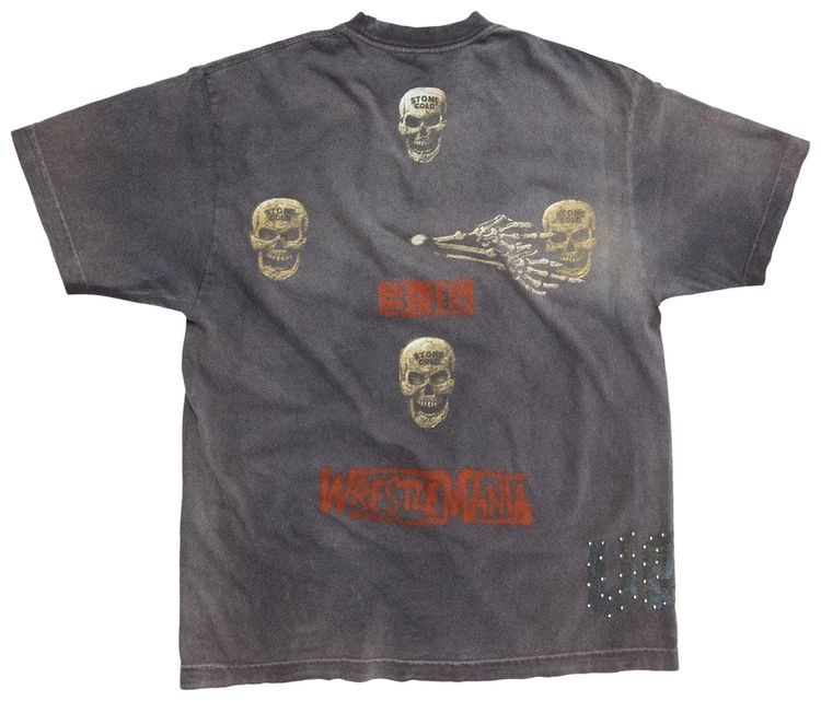 Cactus Jack by Travis Scott x WWE No Bystanders T Shirt Stone Cold Steve Austin Black