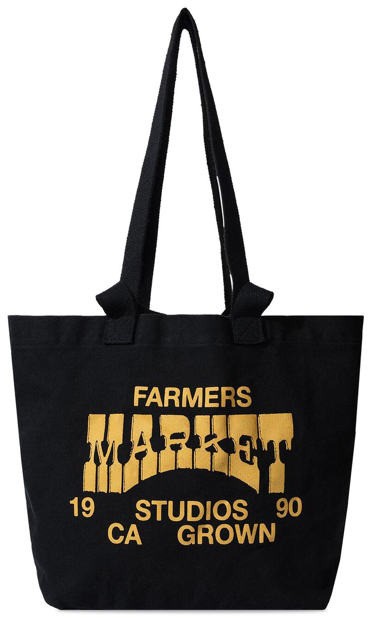 Market Farmers Tote Bag Washed Black