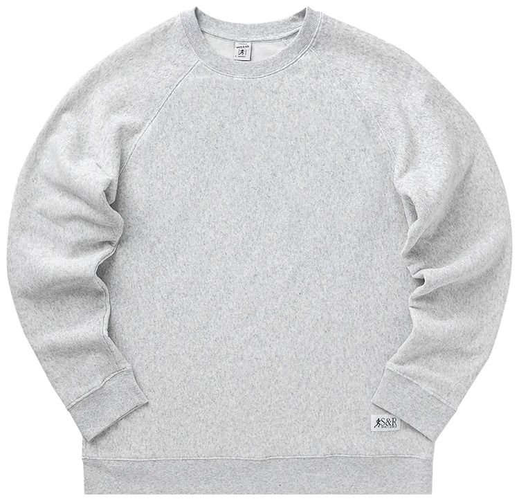 Sporty  Rich Runner Soft Crewneck Heather Grey