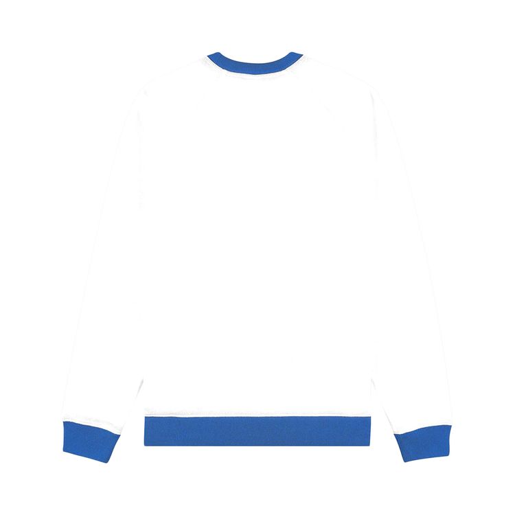 Sporty  Rich Runner Soft Crewneck WhiteTeam Blue