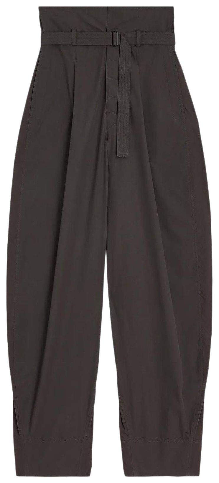Lemaire Folded Waistband Pants Dark Brown