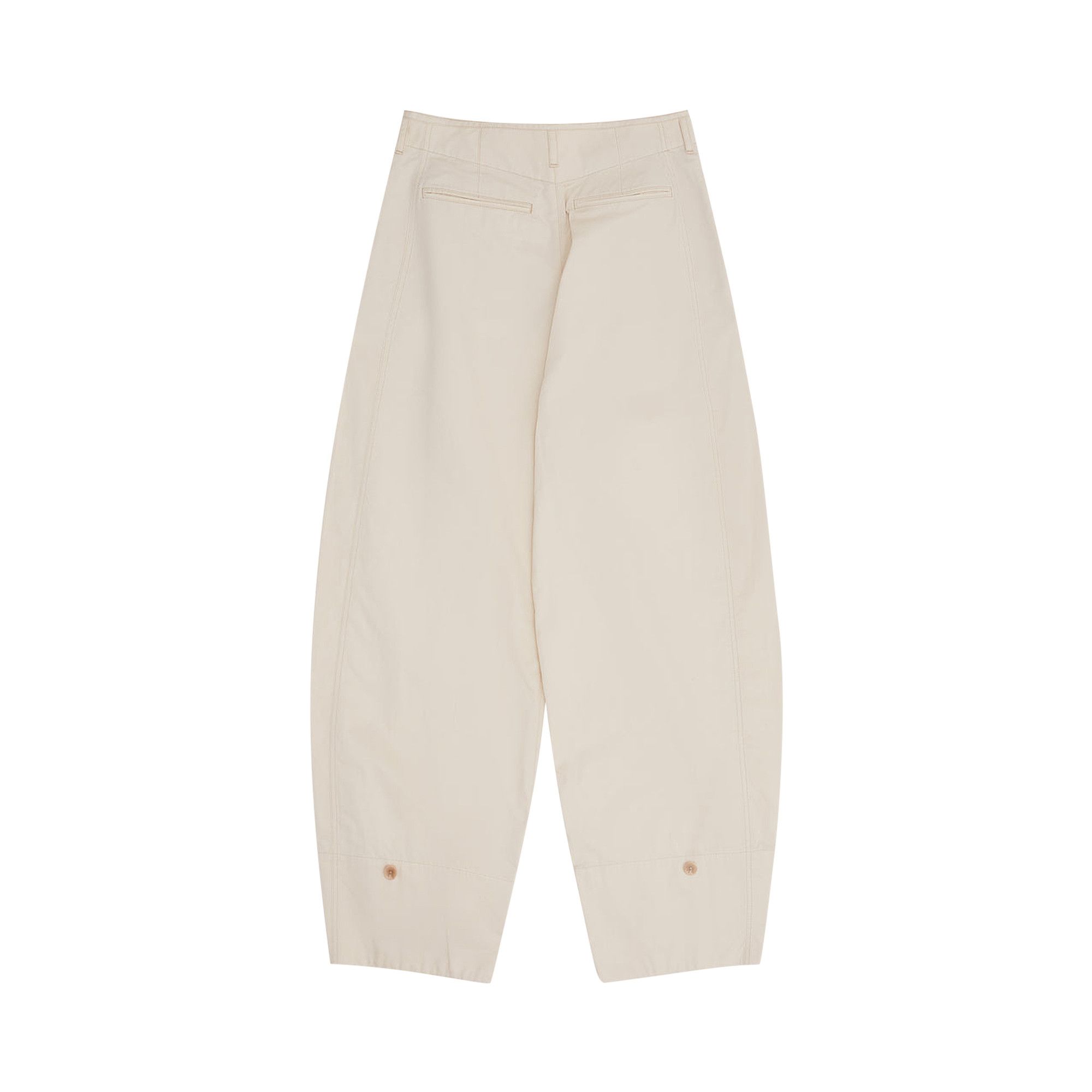 Buy Lemaire Soft Volume Pants 'Creamy White' - PA1182 LF1207