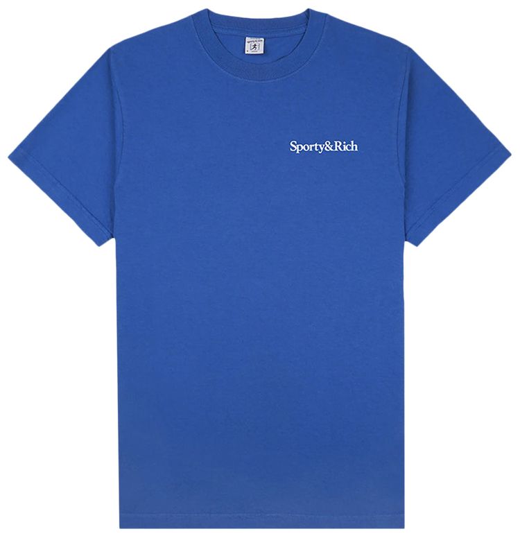 Sporty  Rich Health Is Wealth T Shirt Team BlueWhite