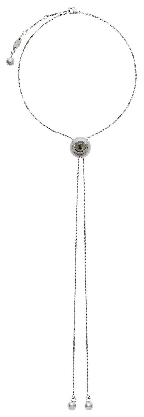 Lemaire Cat Eye Rattle Bolo Tie Glacier