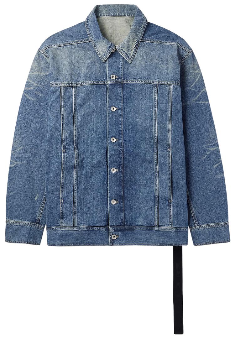 Rick Owens DRKSHDW Jumbo Worker Jacket Washed Indigo