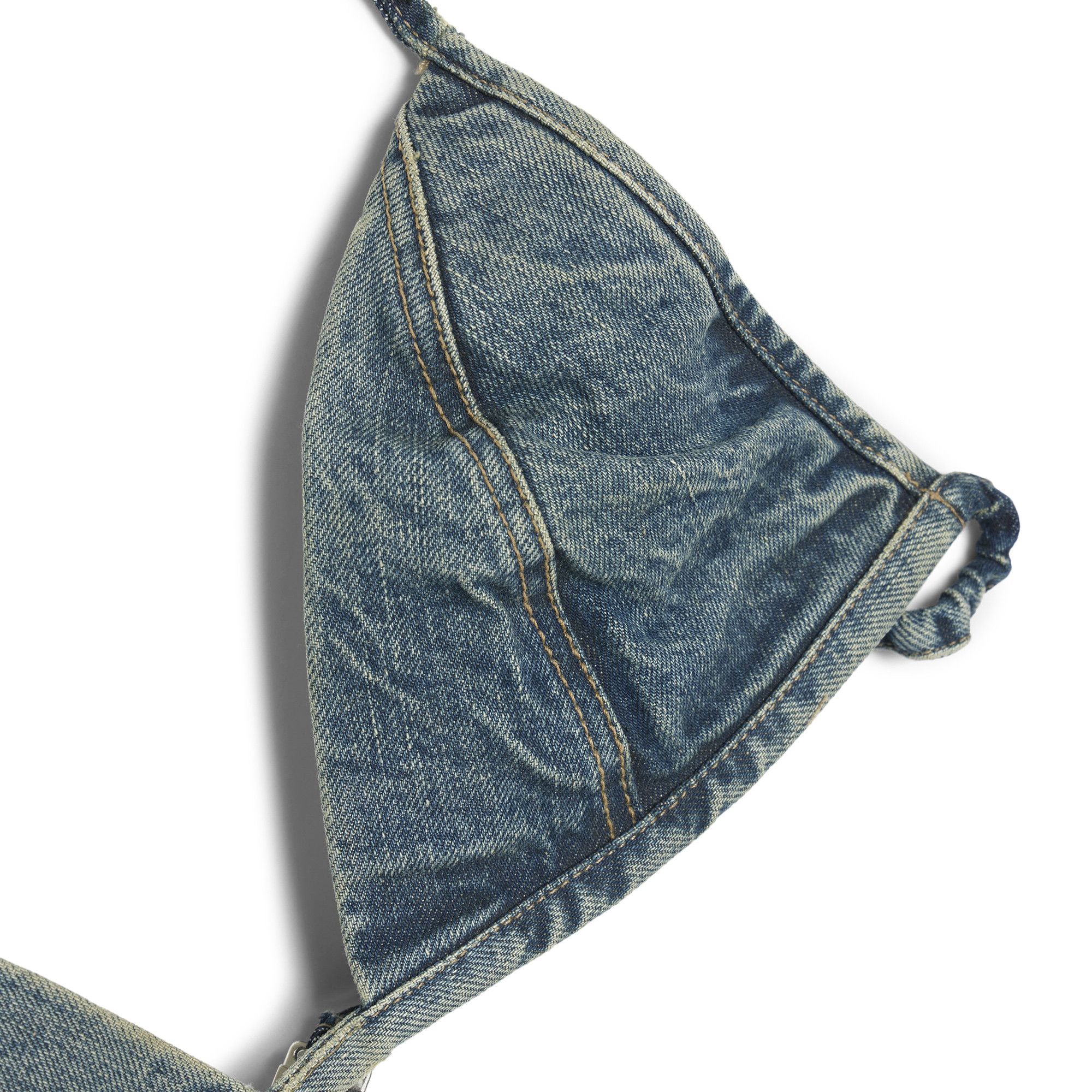【関税＆送料込み】Rick Owens Drkshdw Denim Bra Blue Hollywood Garment-Washed Denim Bra by Rick Owens