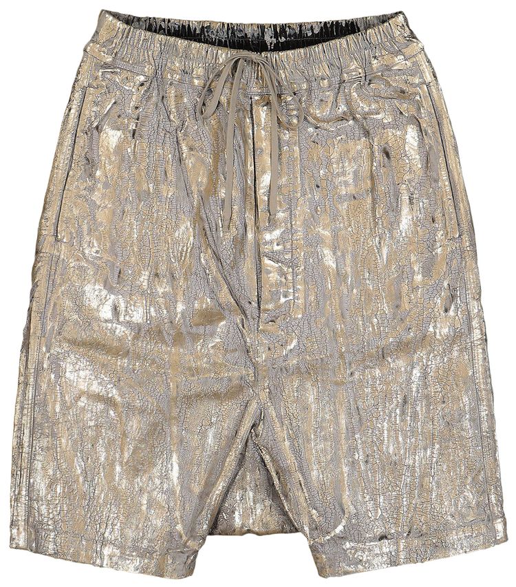 Rick Owens DRKSHDW Drawstring Pods Shorts Gold