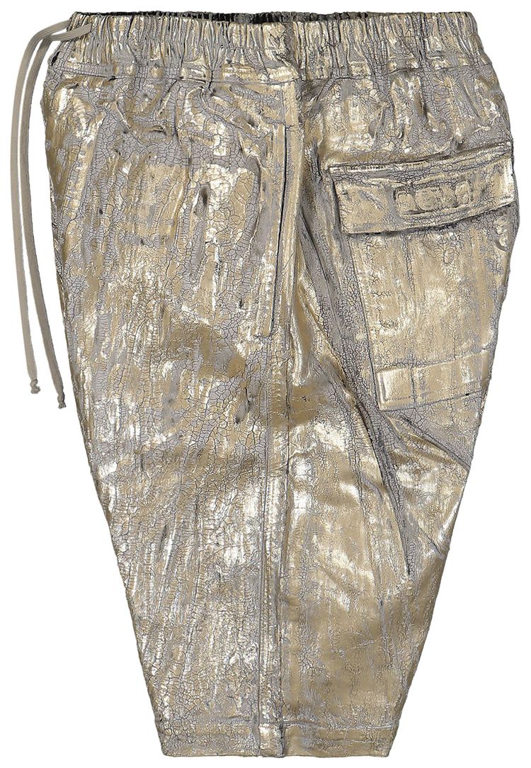 Rick Owens DRKSHDW Drawstring Pods Shorts Gold