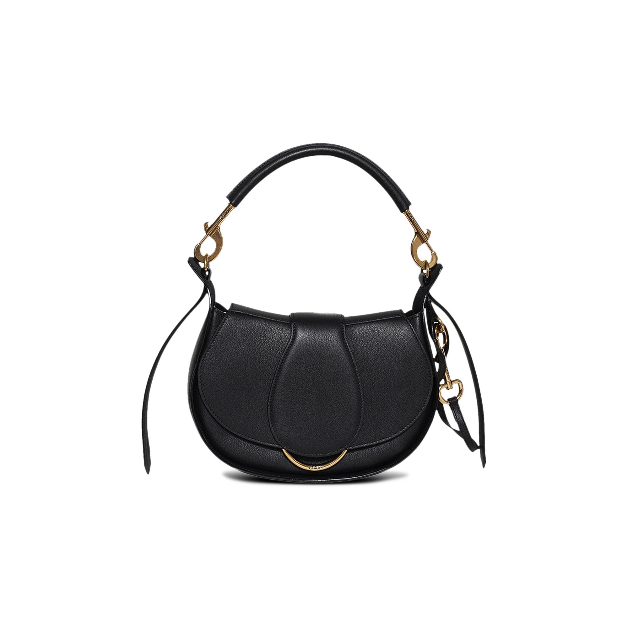 ショルダーバッグ・ポシェット CHLOE Woman Shoulder bag Black CHC25SS581O32 001 Buy Chloé Logo Detailed Foldover Top Shoulder Bag 'Black