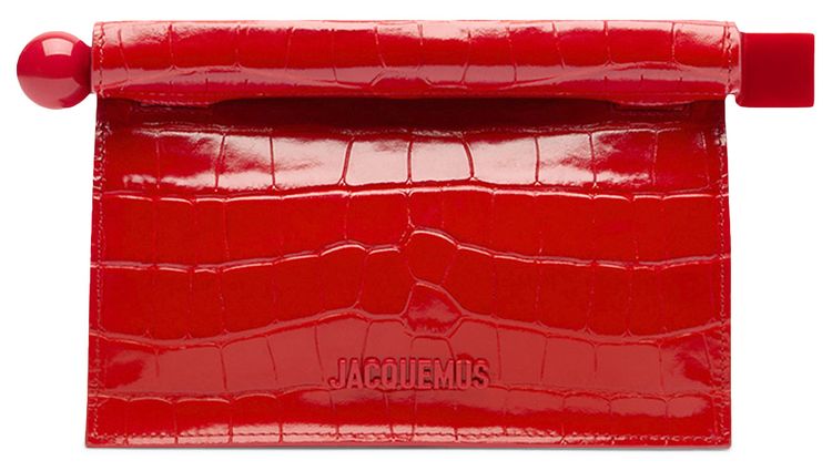 Jacquemus La Petite Pochette Rond Carre Red