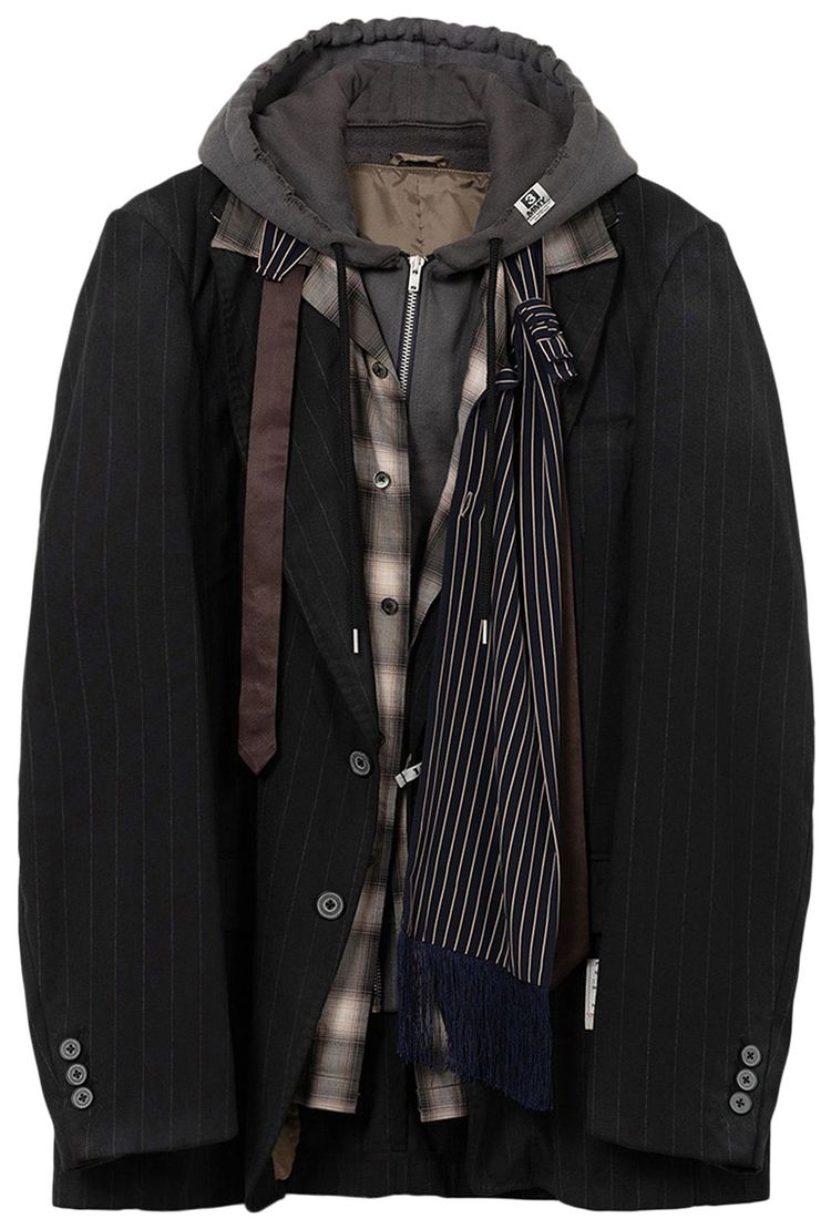 Maison Mihara Yasuhiro Triple Layered Jacket Black