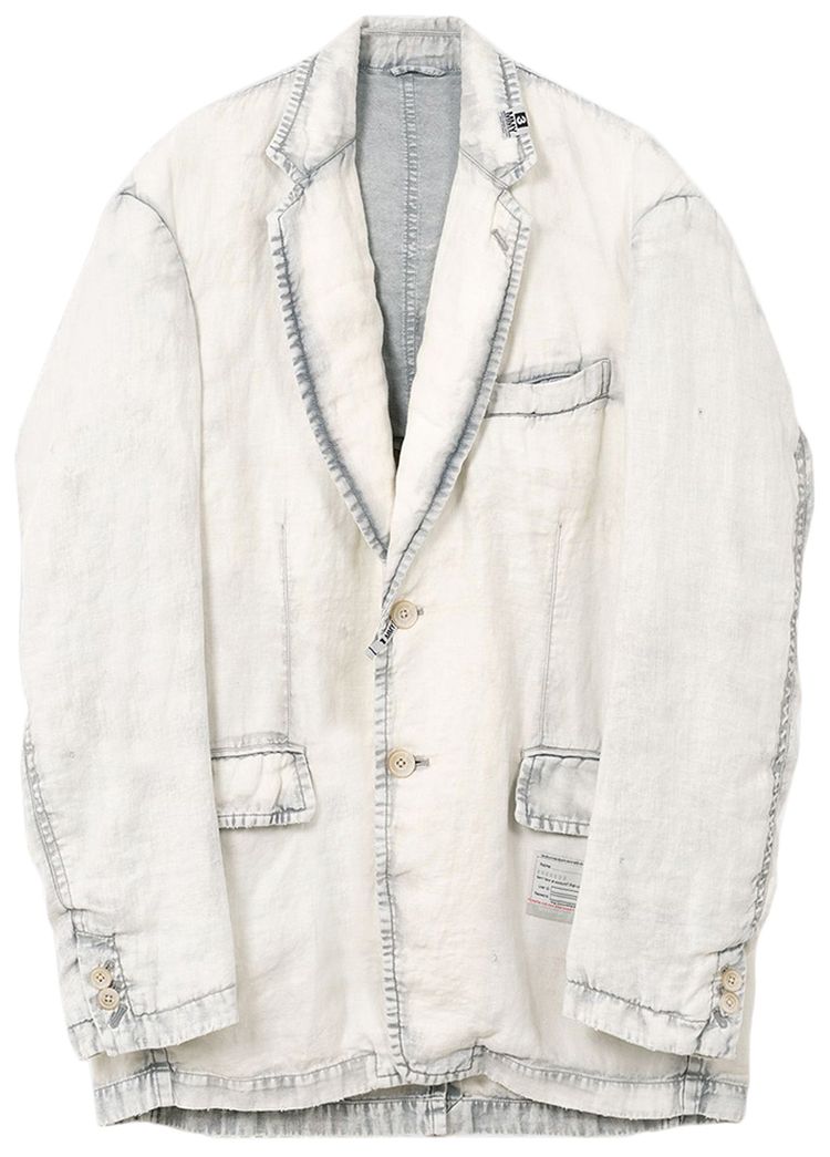 Maison Mihara Yasuhiro Aged Jacket Light Grey