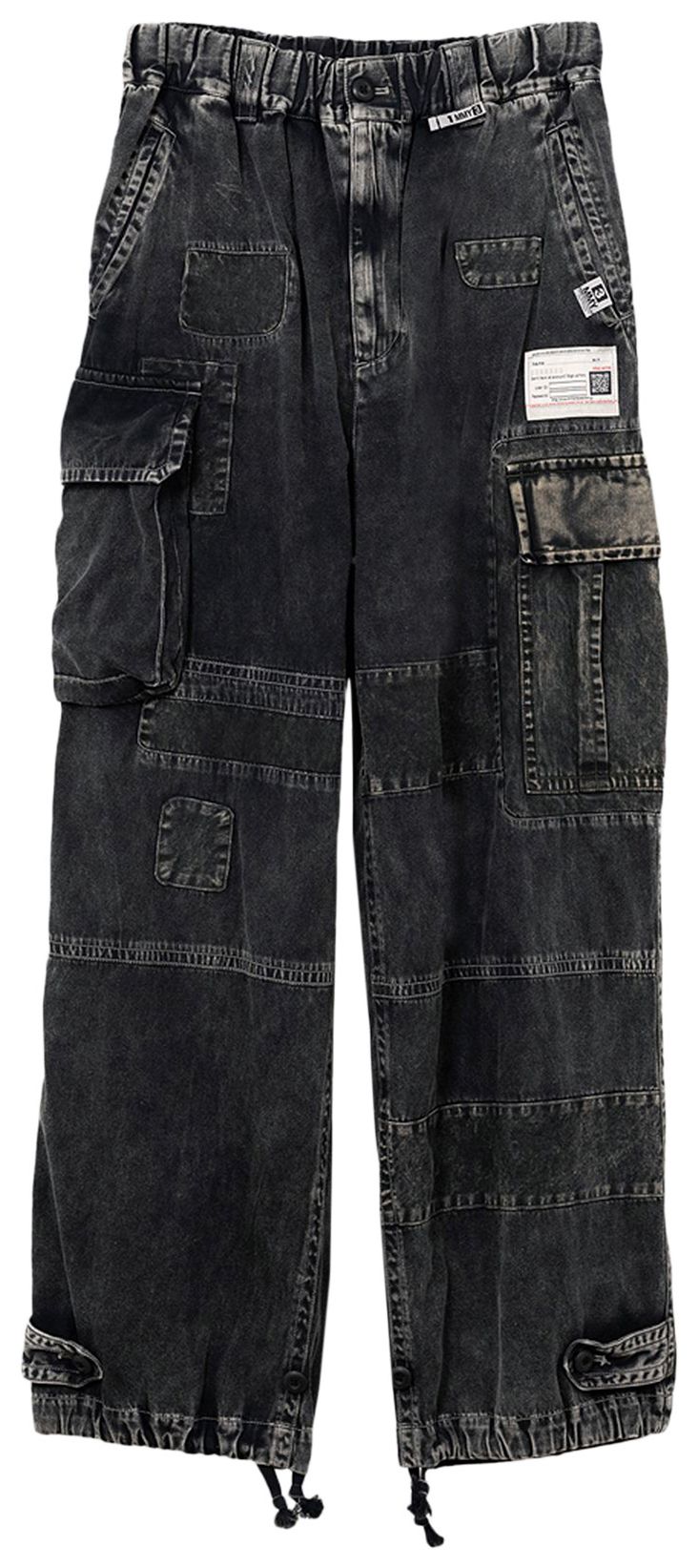 Maison Mihara Yasuhiro Repair Cargo Trousers Black
