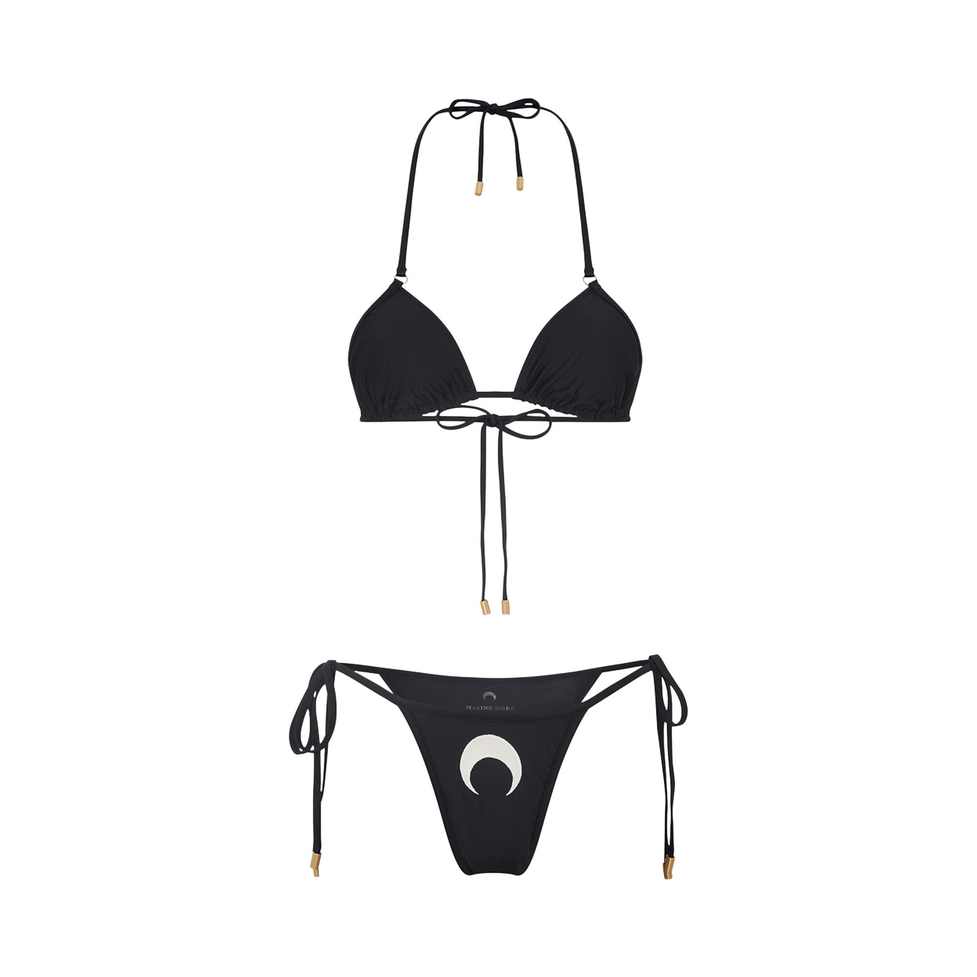 Buy Marine Serre Jersey Bikini 'Black' - WSW011A CJER0061