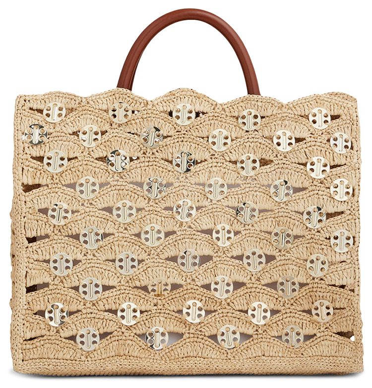 Rabanne Sac A Main Disc Link Tote Bag NaturalLight Gold