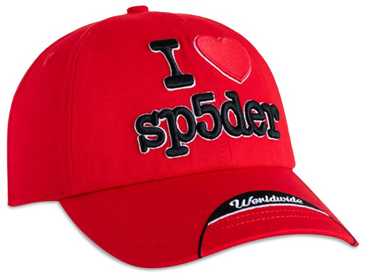 Sp5der Souvenir 6 Panel Hat Red
