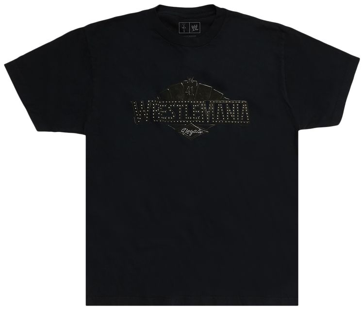 Cactus Jack by Travis Scott x WWE WrestleMania 41 T Shirt Black