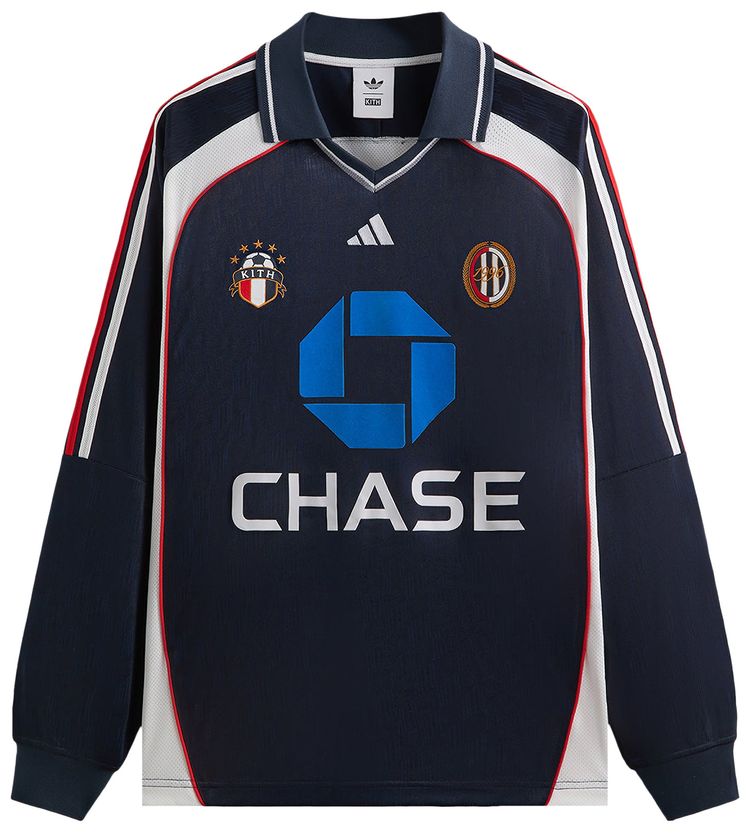 Kith For Adidas Football Chase Long Sleeve Jersey  Legend Ink