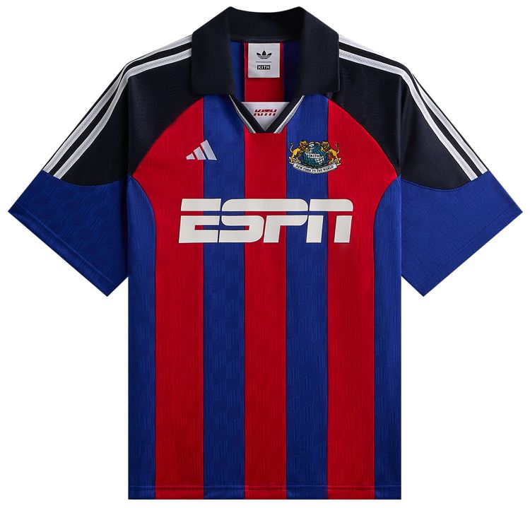 Kith For Adidas Football Espn Jersey  Red  Blue