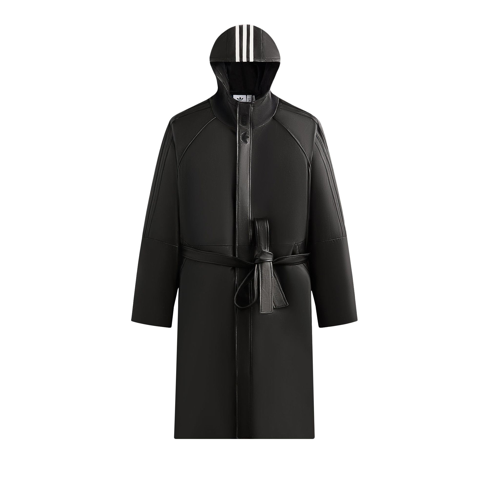 KITH NYC x adidas キスニューヨークシティ アディダス 25SS 別注 Football Stadium Coat レザー フットボールスタジアムコート JD7940 M BLACK 革ジャン 定価275,000円 アウター【新古品】【中古】【KITH NYC × adidas】 KITH NYC x adidas キス アディダス 25SS 別注 Football Bomber Jacket