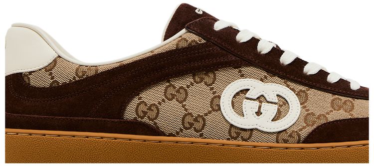 Gucci G75 Interlocking G   Dark Brown Suede