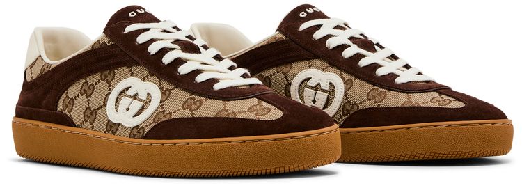 Gucci G75 Interlocking G   Dark Brown Suede