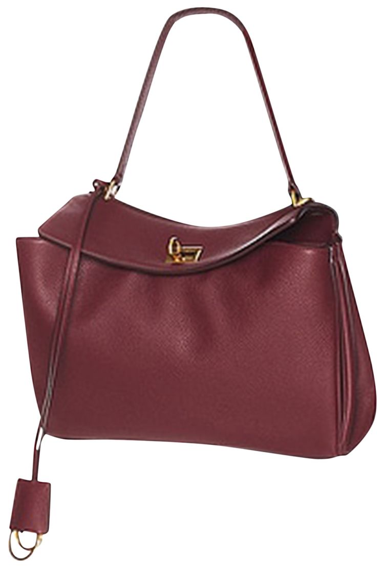 Balenciaga Rodeo Top Handle Bag Dark Burgundy