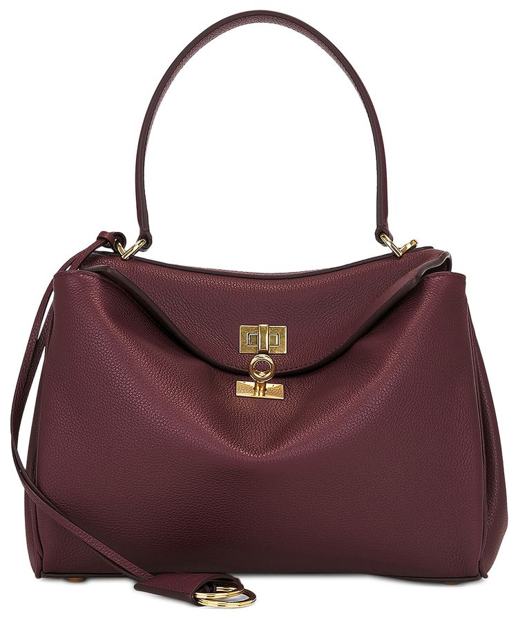 Balenciaga Rodeo Top Handle Bag Dark Burgundy