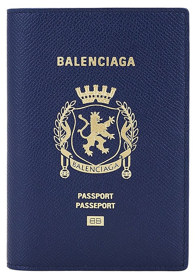 Balenciaga Passport Holder Blue