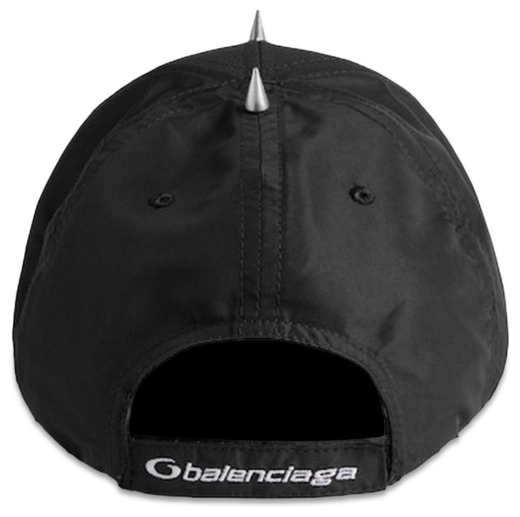 Balenciaga Perforated Spike Cap Black