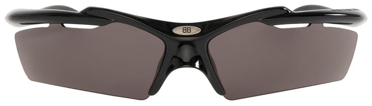Balenciaga Turbo Rectangle Sunglasses Black