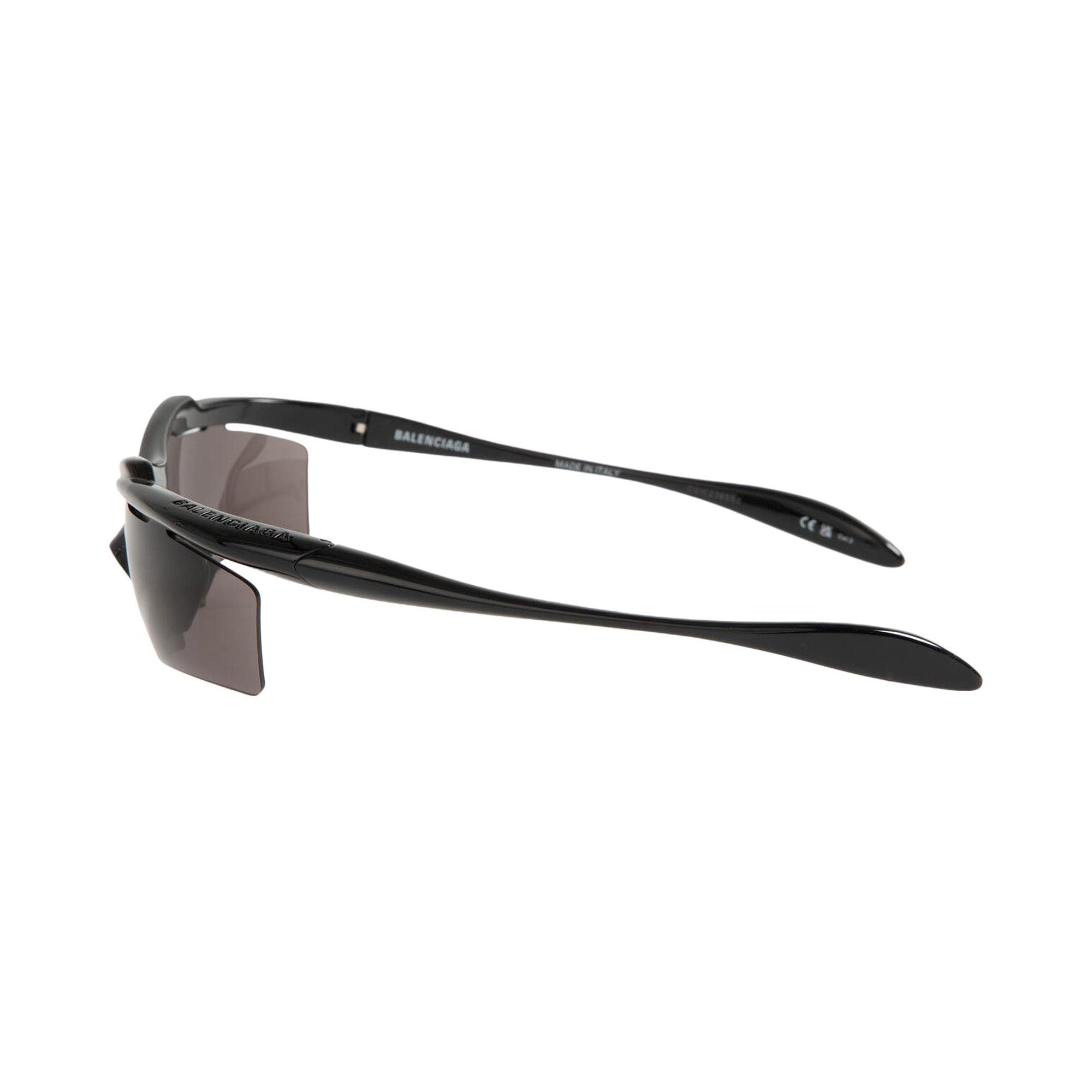 サングラス BALENCIAGA 'Turbo Rectangle' sunglasses (830305T0007 1000) Balenciaga Turbo Rectangle black sunglasses | TheDoubleF