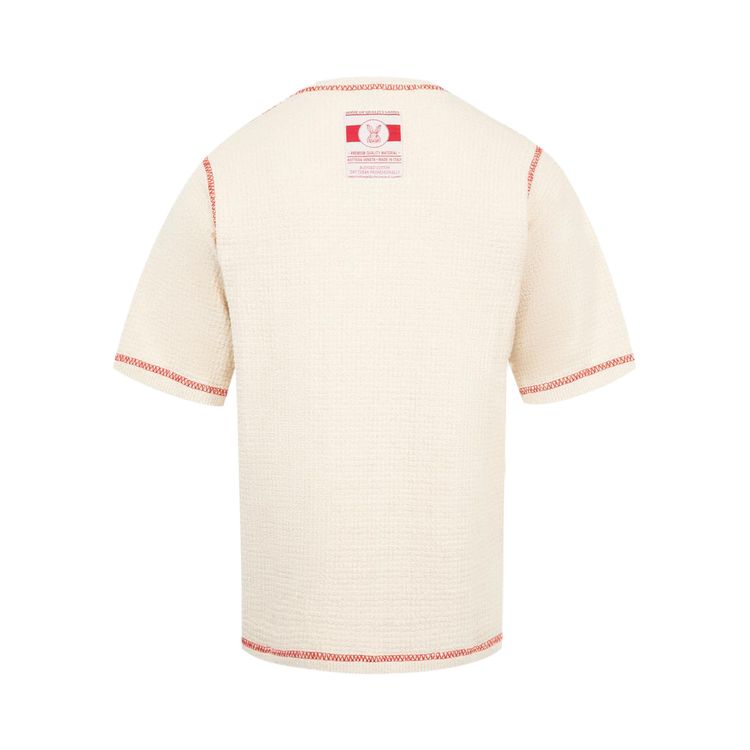 Bottega Veneta Waffle Tee Chalk