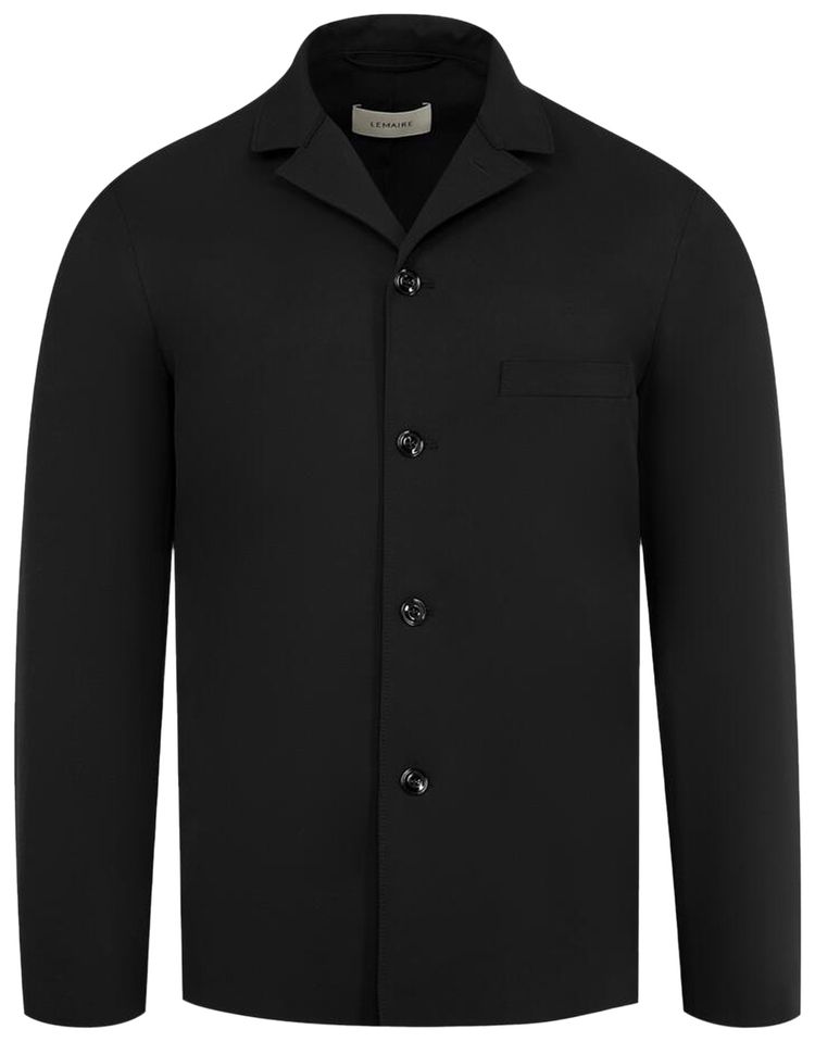 Lemaire Tailored Shirt Jacket Black