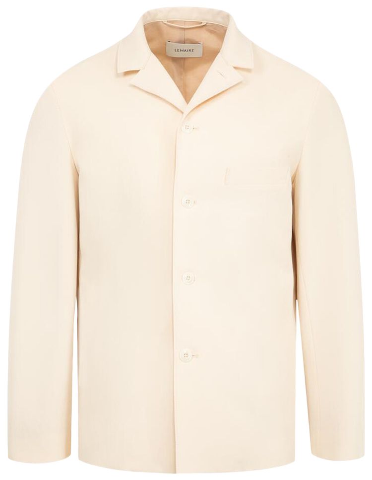 Lemaire Tailored Shirt Jacket Light Powder