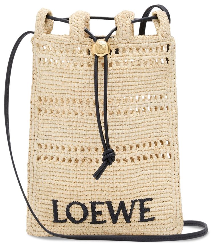 Loewe Drawstring Pocket NaturalBlack