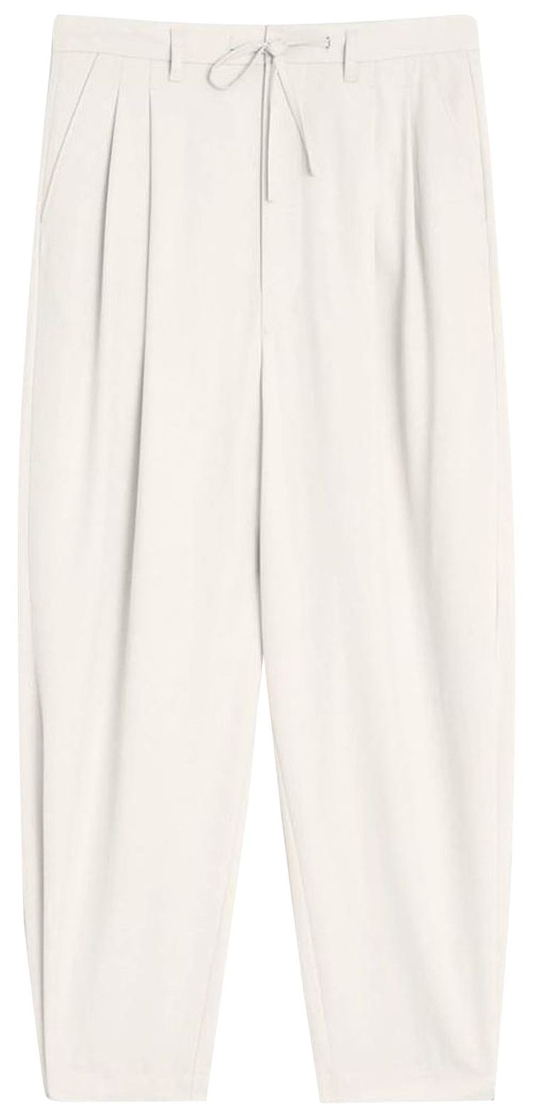 Lemaire Drawstring Pleated Pants Light Powder