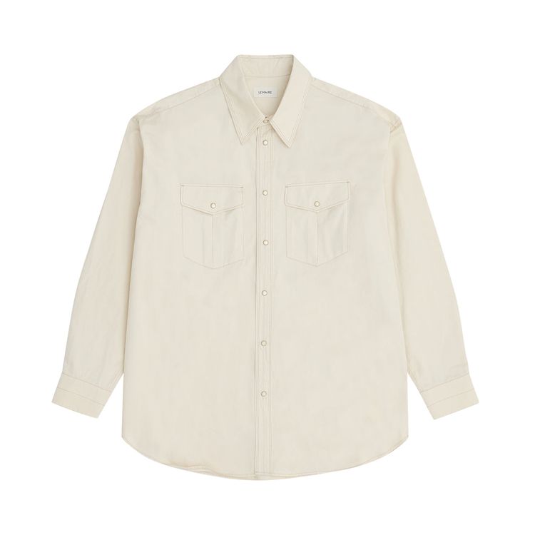 Lemaire Western Shirt Creamy White