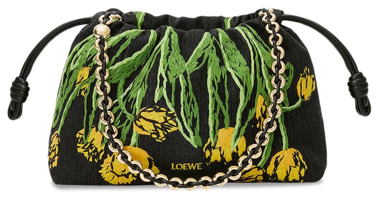 Loewe Medium Flamenco Purse Black