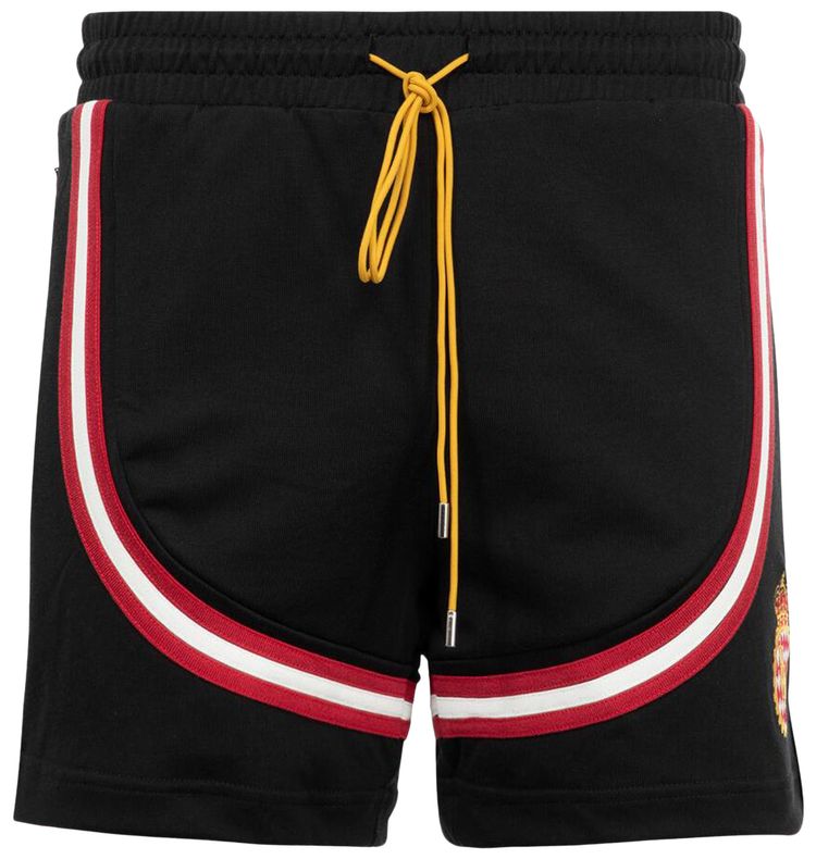 Rhude Crest Veille Track Shorts BlackWhiteRed