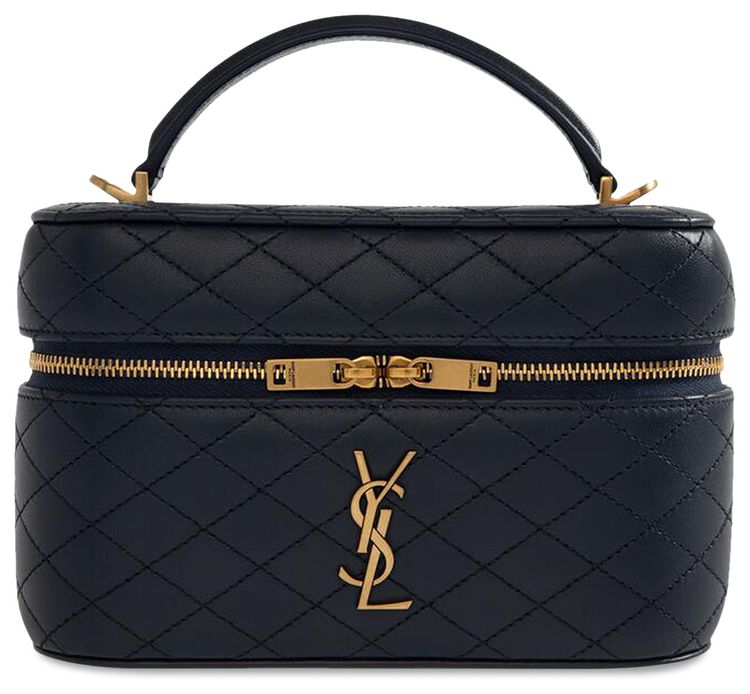 Saint Laurent Mini Gaby Vanity Bag Marine