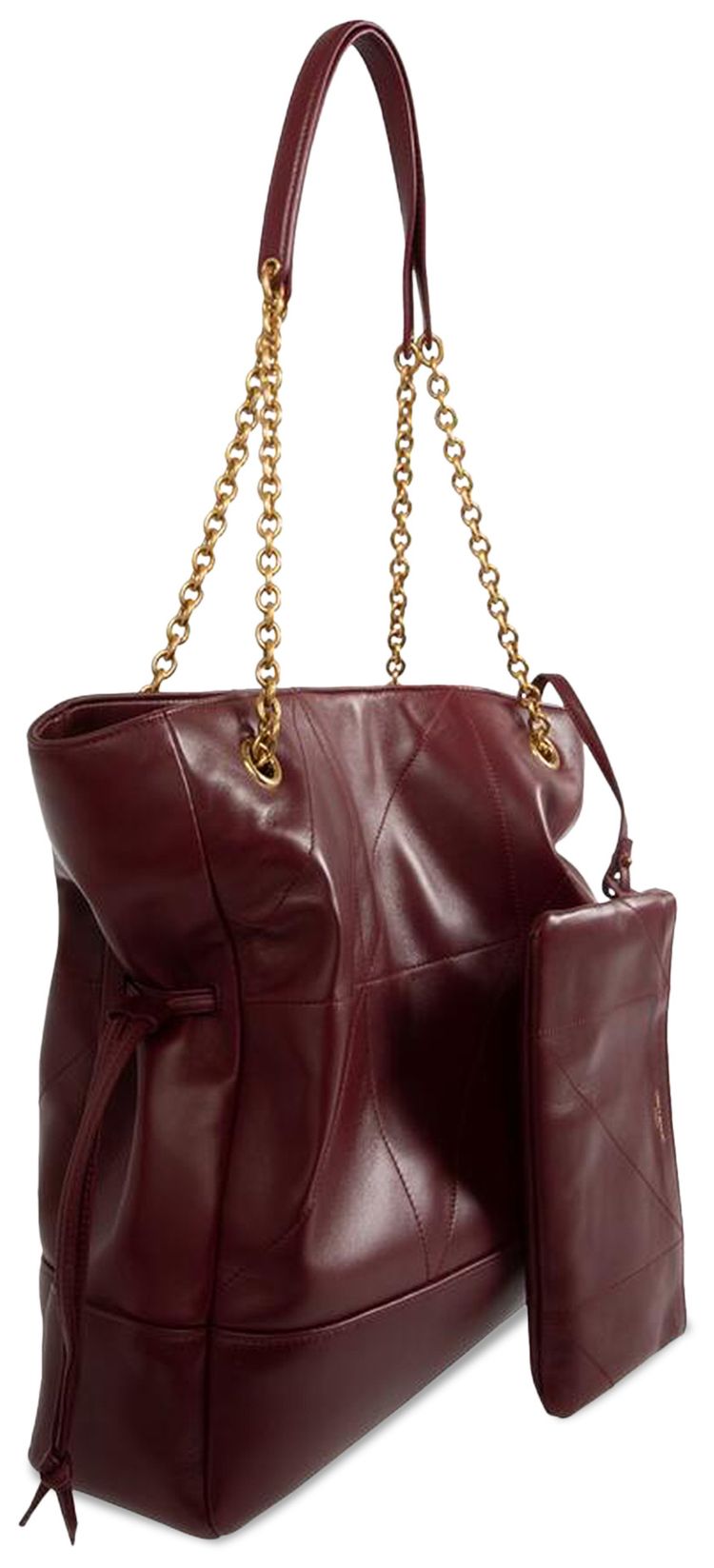 Saint Laurent Shopping Chain Bag New Dark Bordeaux
