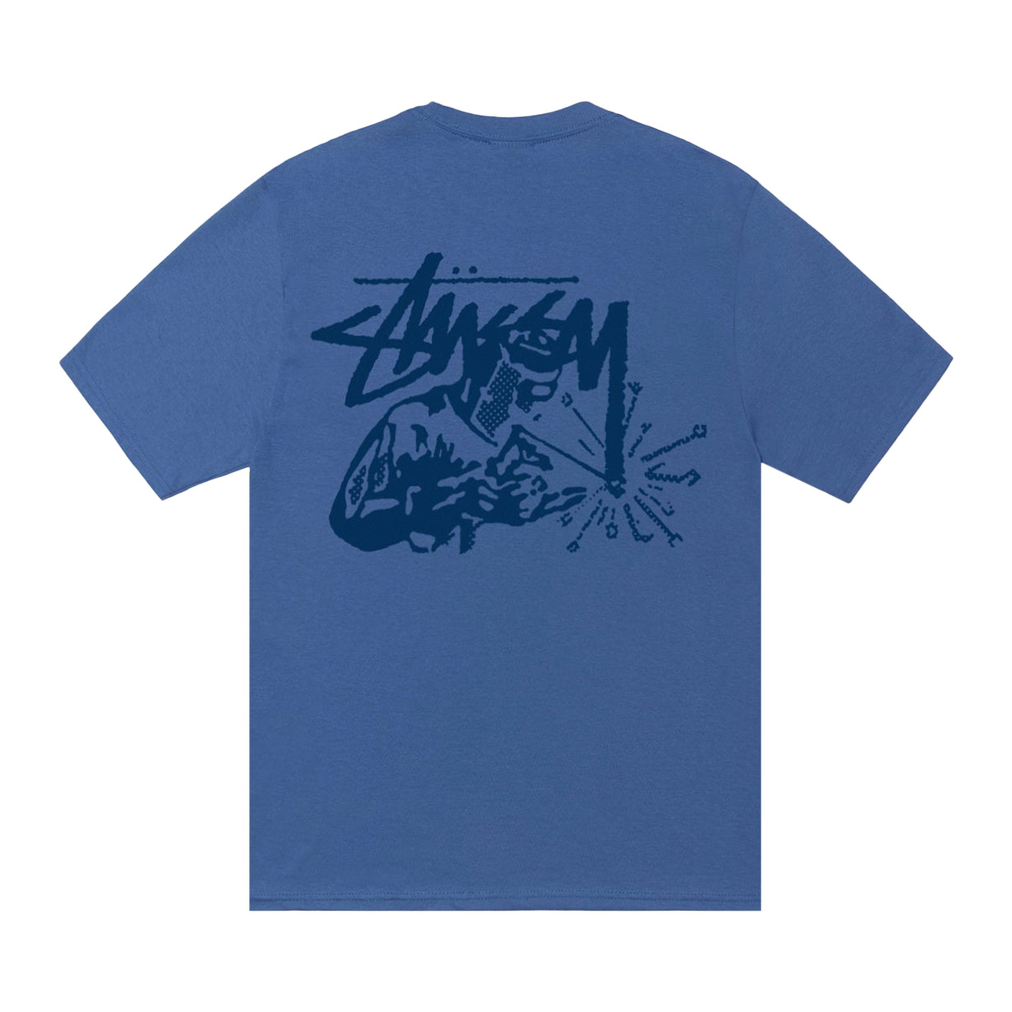 Buy Stussy Welder Tee 'Blue' - 1905138 BLUE | GOAT