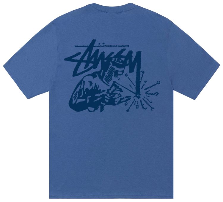 Stussy Welder Tee Blue