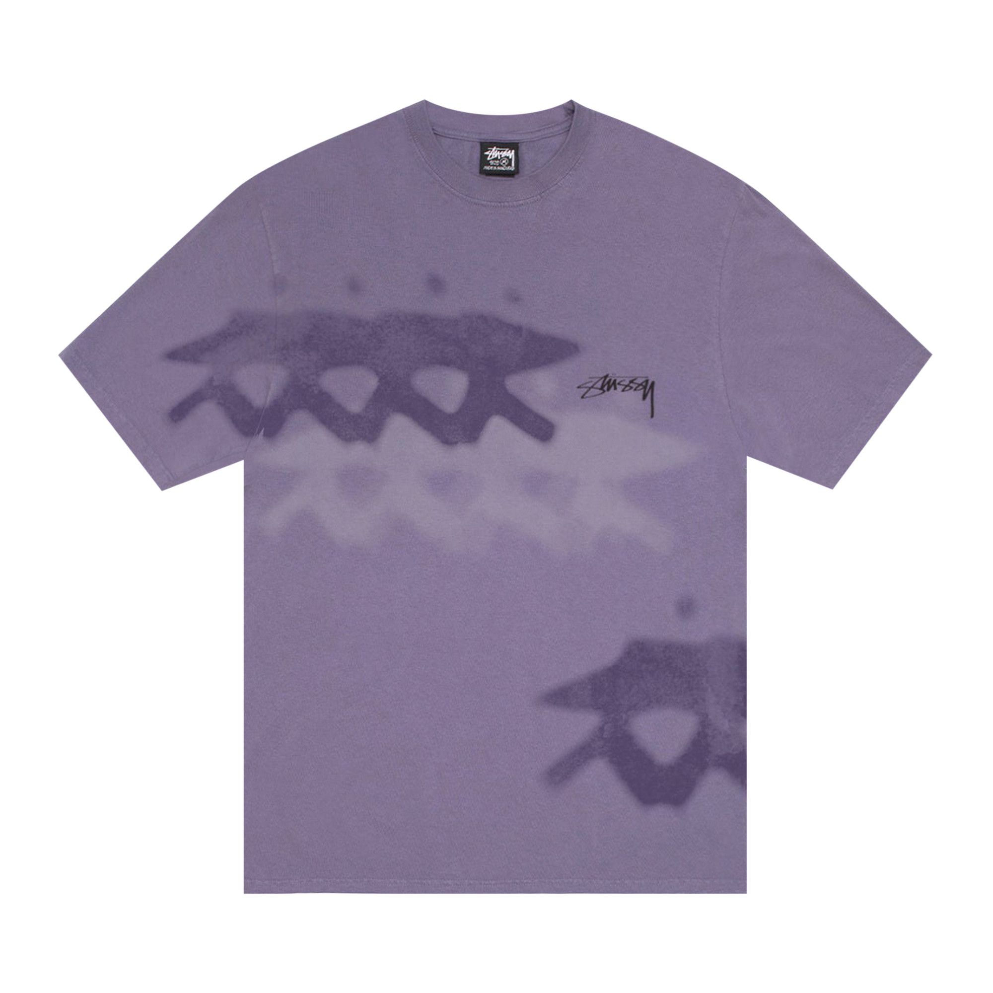 Buy Stussy Low Tide Tee Pigment Dyed 'Grape' - 1905139 GRAP
