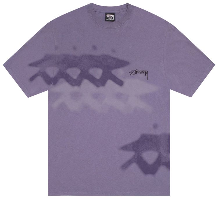 Stussy Low Tide Tee Pigment Dyed Grape
