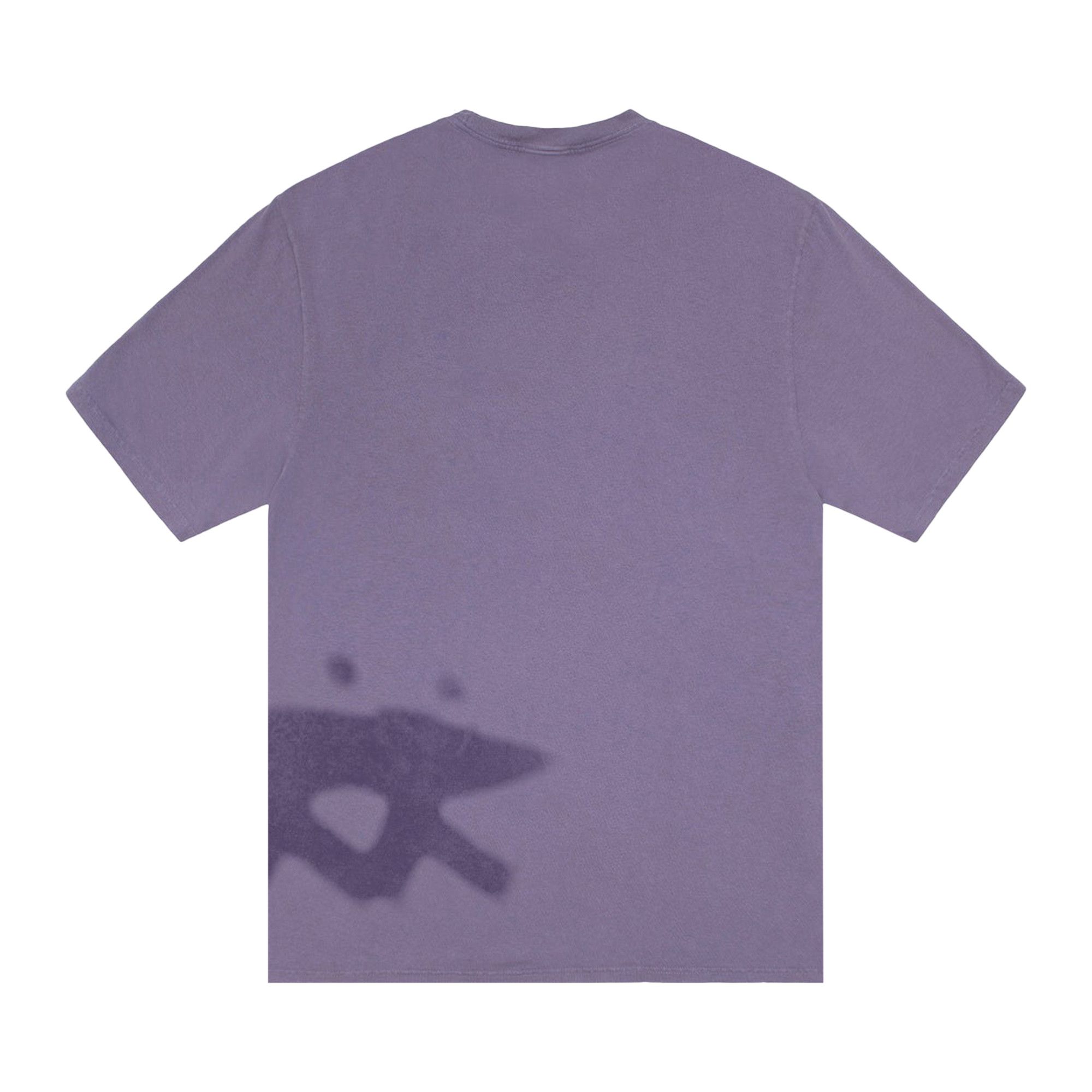 Buy Stussy Low Tide Tee Pigment Dyed 'Grape' - 1905139 GRAP