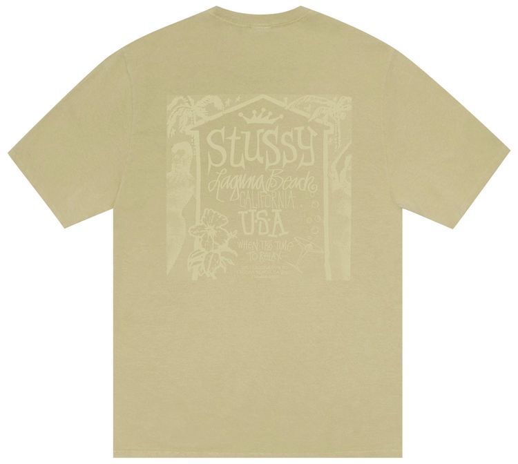 Stussy Beach House Tee Pigment Dyed Elm