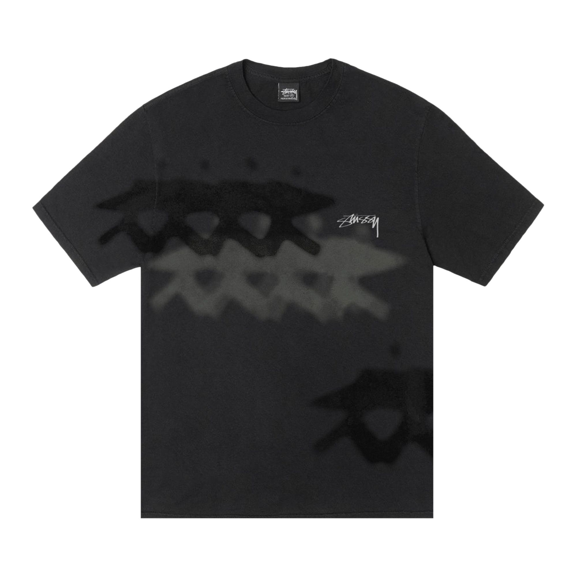Buy Stussy Low Tide Tee Pigment Dyed 'Black' - 1905139 BLAC